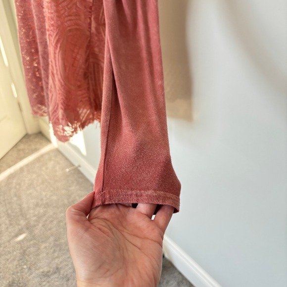 Gimmicks by BKE Size Small Tunic Oversized Long Sleeve Hippie Boho Semi Sheer - Picture 6 of 12